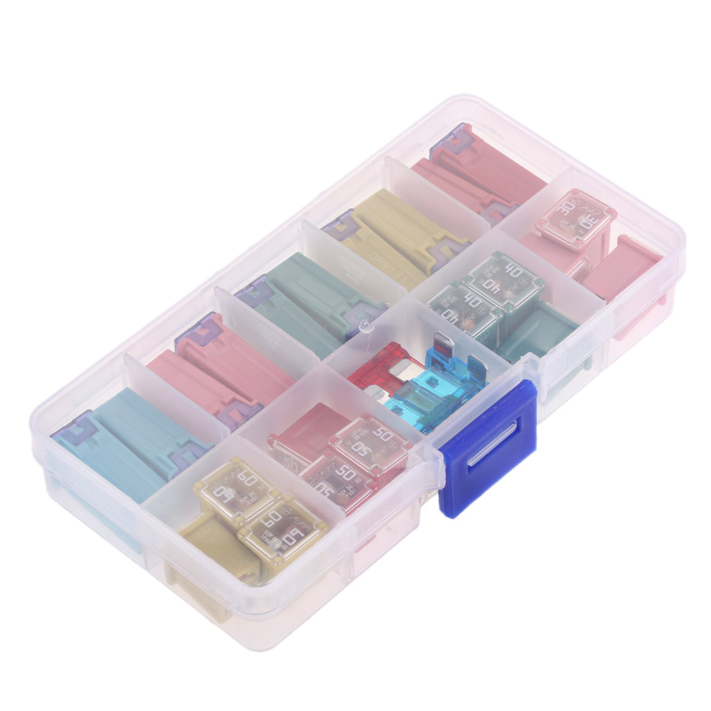 27 Pieces Mini Blade Fuse Assortment Kits for Car Truck & Fuse Holder Wire