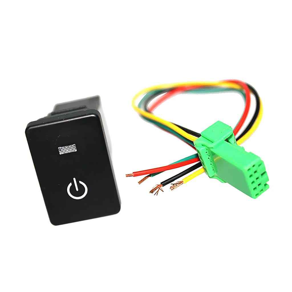 Push Switch White LED Power Symbol For Toyota Sequoia Highlander 2008-up
