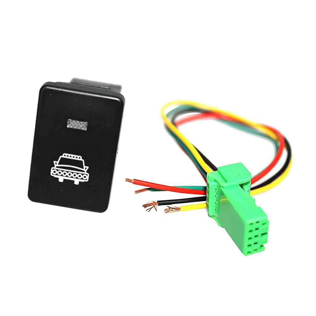 Push Switch White LED Headlight Symbol For Toyota Sequoia Highlander 2008-up