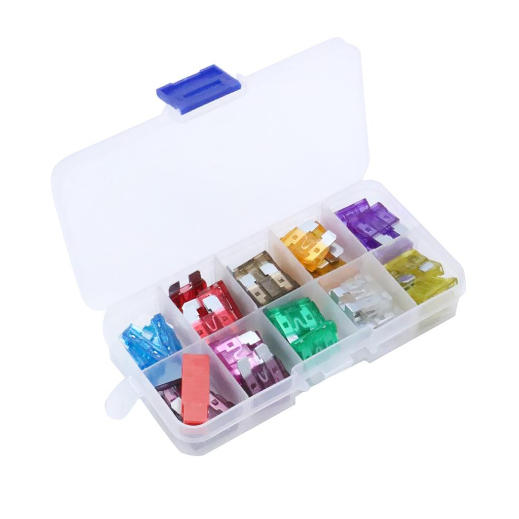 2x50 Pieces Car Motorcycle Truck ATO ATC Blade Fuses Kit With Puller