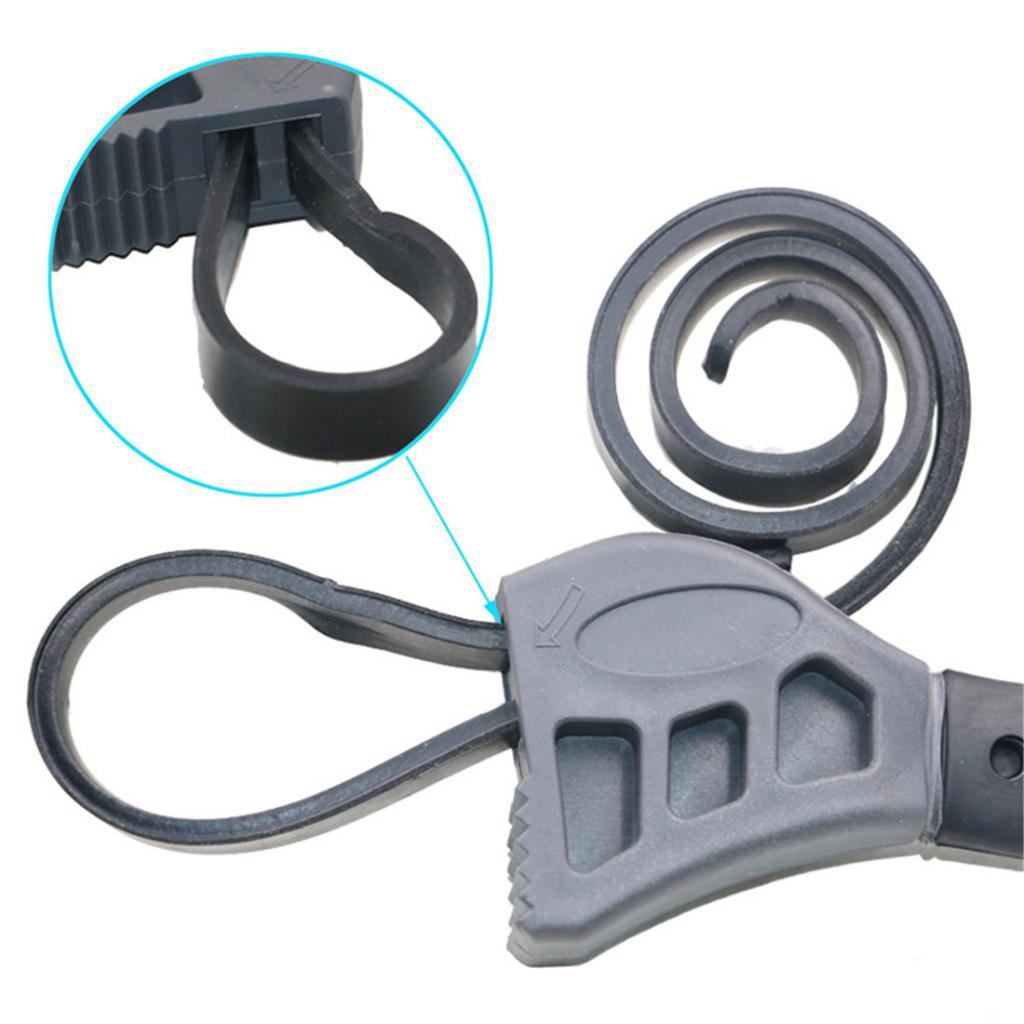 3xMultifunctional Adjustable Car Rubber Strap Oil Filter Wrench Spanner Tool