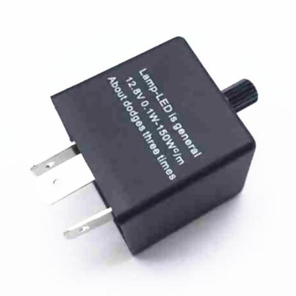 4xCF13 3Pin Car Autos Adjustable Flasher Relay Fix LED Light Turn Signal Flash