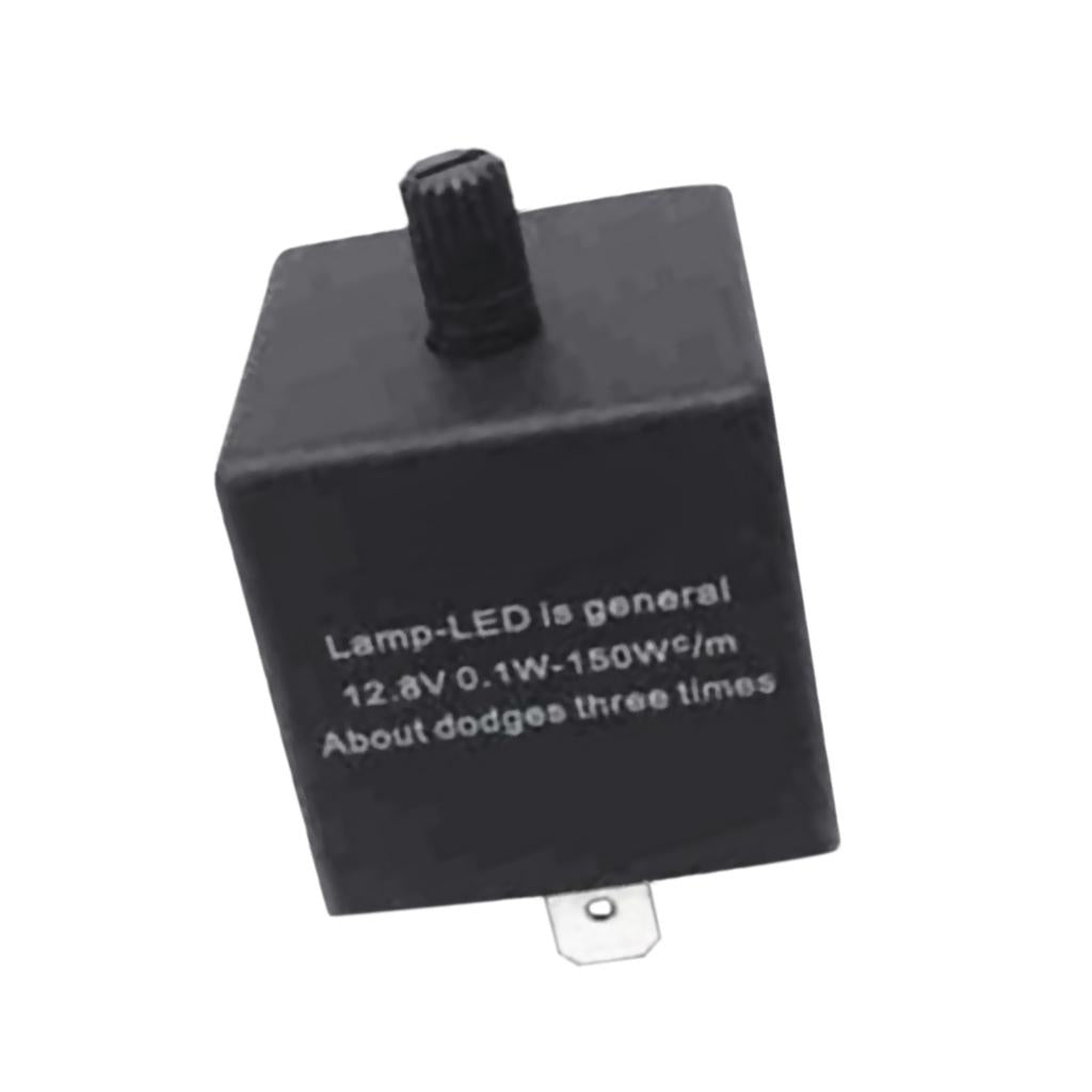 2xCF13 3Pin Car Autos Adjustable Flasher Relay Fix LED Light Turn Signal Flash