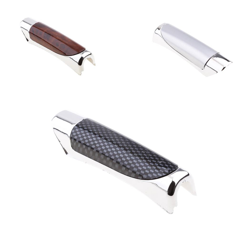4xUniversal Car Accessory Hand Brake Imitation Protector Cover Carbon Fiber