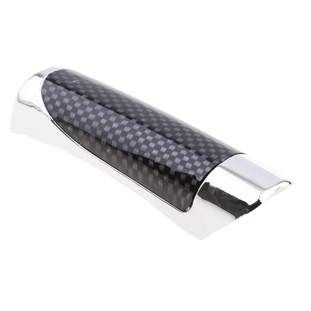 2xUniversal Car Accessory Hand Brake Imitation Protector Cover Carbon Fiber