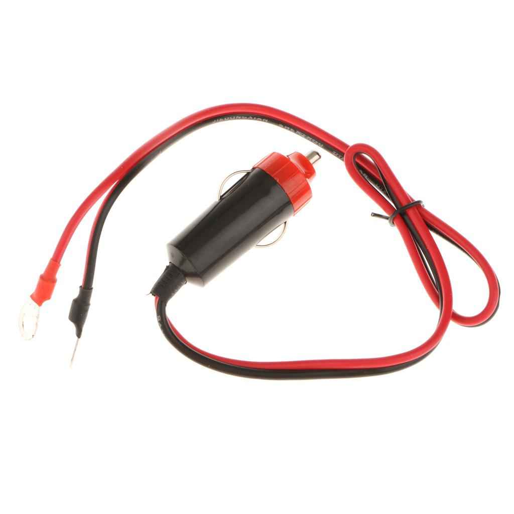 Cigarette Lighter Plug Cable Car Power Supply Inverter Adapter Wire 12V 10A