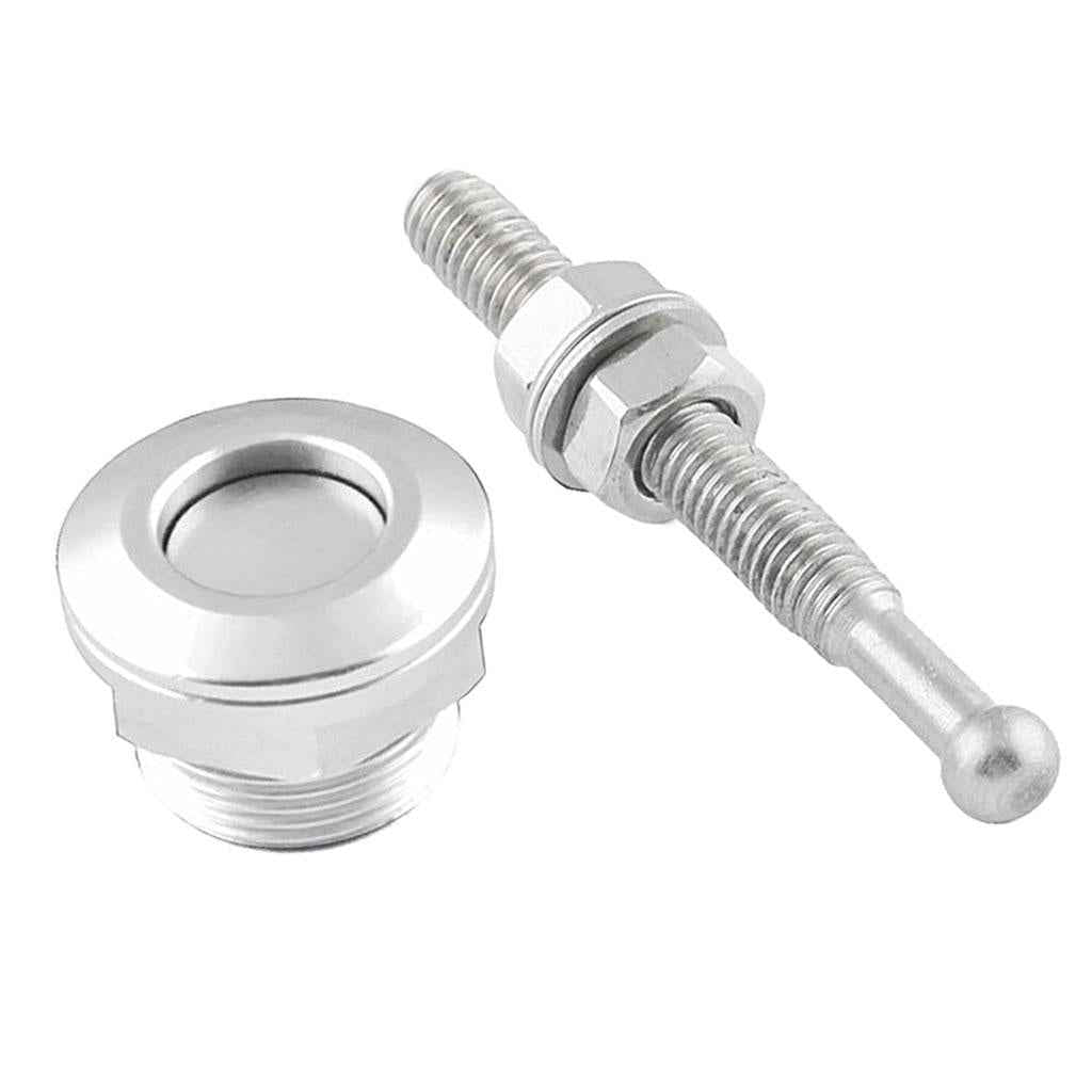 22mm Push Button Quick Release Bonnet Hood Pins Lock Latch Universal Sliver
