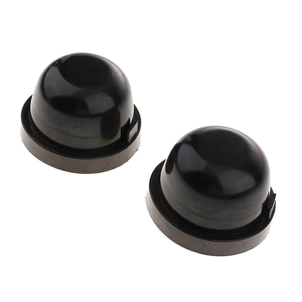 2x Universal HID LED Headlight Headlamp Dust Cover Light Cap Dustproof 75mm