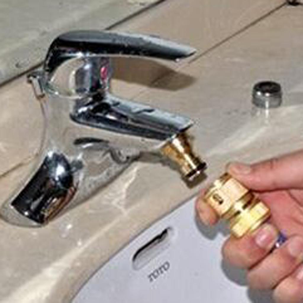 3xCar Wash Water Threaded Tap Copper Quick Connection Adapter Fitting