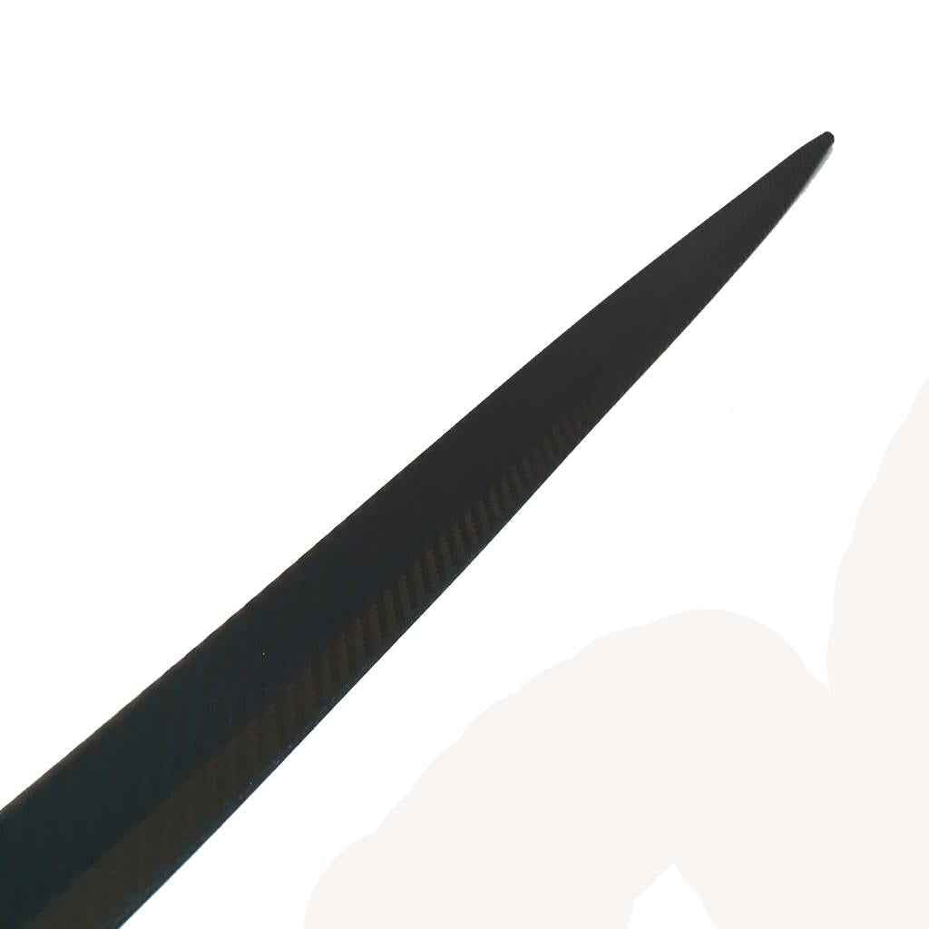 Black Protector Strip Wheel Eyebrow Pad Sticker Carbon Fiber 120cm
