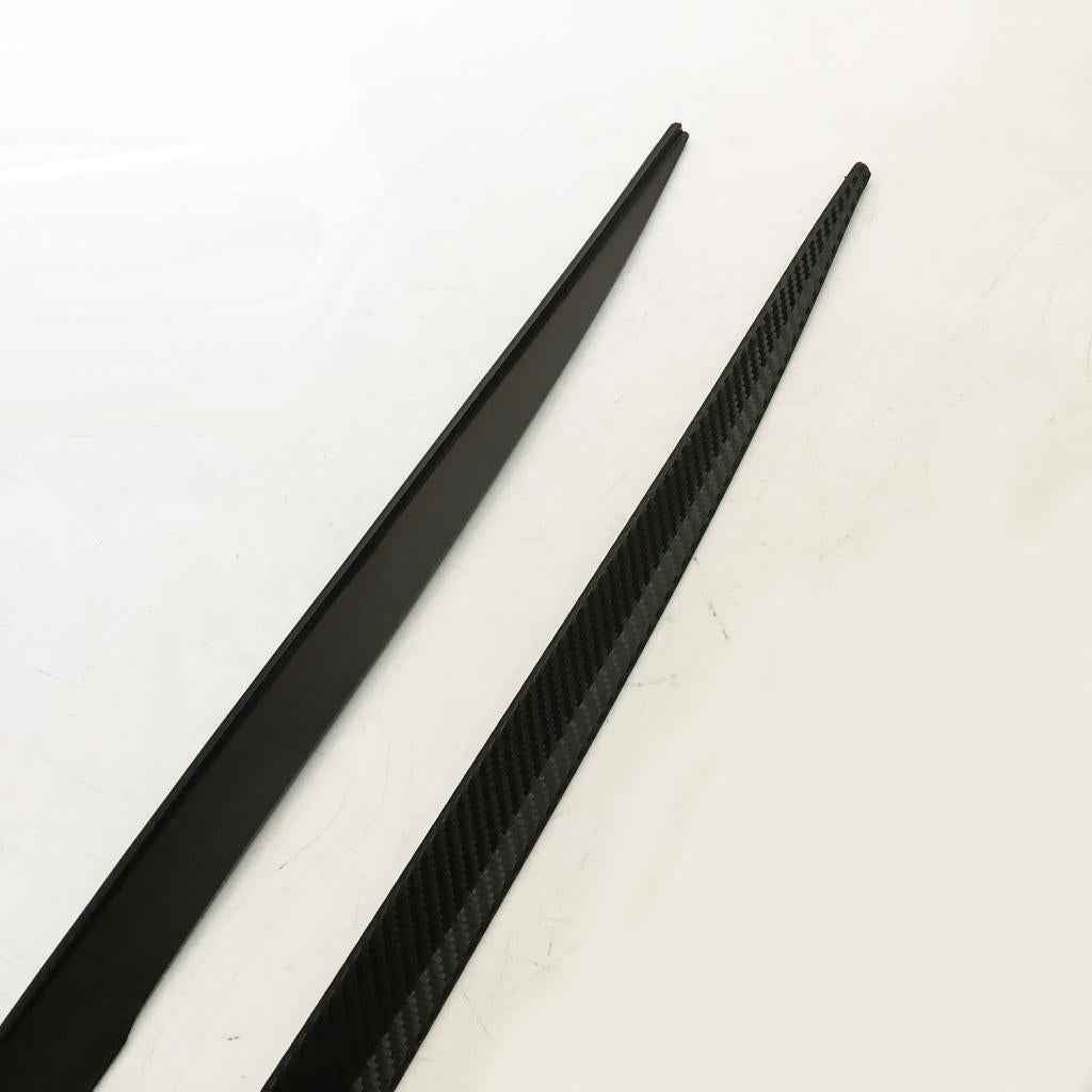 Black Protector Strip Wheel Eyebrow Pad Sticker Carbon Fiber 120cm