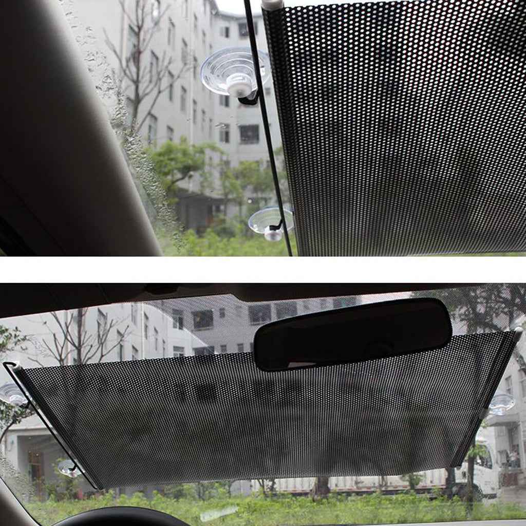 Retractable Car Window Curtain Sun Shade Side Sunshield Block Visor 40x60cm
