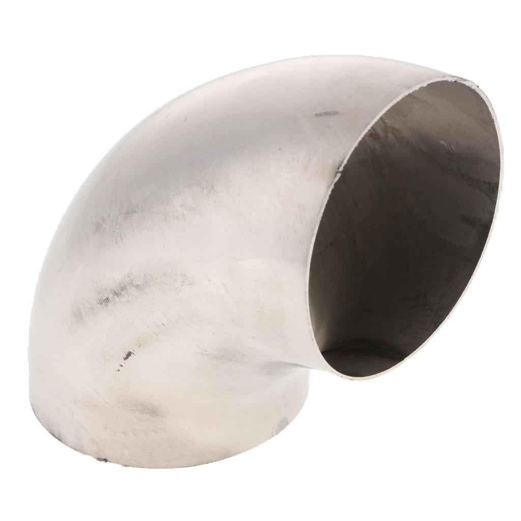 Auto 3" Stainless Steel 90Degree 76mm Exhaust Pipe Tubing Thick Trim Kit New