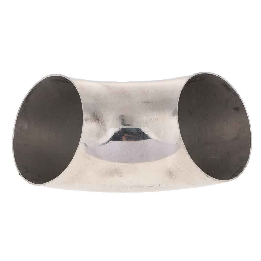 Auto 3" Stainless Steel 90Degree 76mm Exhaust Pipe Tubing Thick Trim Kit New