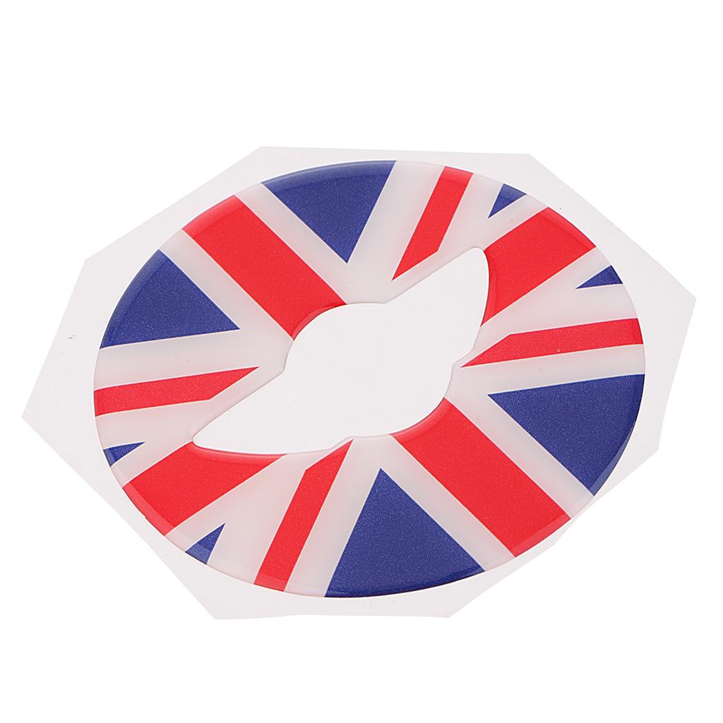 2x3D Steering Wheel Sticker Cover For Mini Copper F54 F55 F56 Red and Blue