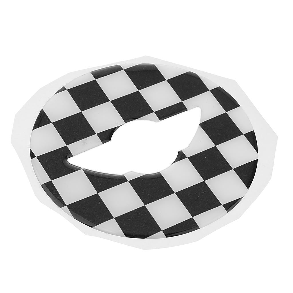 4x3D Steering Wheel Sticker Cover For Mini Copper F54 F55 F56 Black and White