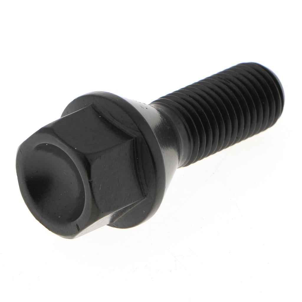 Lugnuts 12x1.5 Black Wheel Lug Bolt for BMW Series Cars