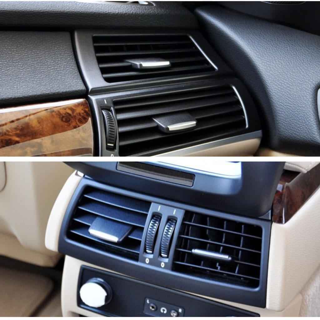 Black Car Rear A/C Air Conditioning Vent Outlet Tab Clip - 06-13 BMW X5 E70 X6 E71 - Brand New
