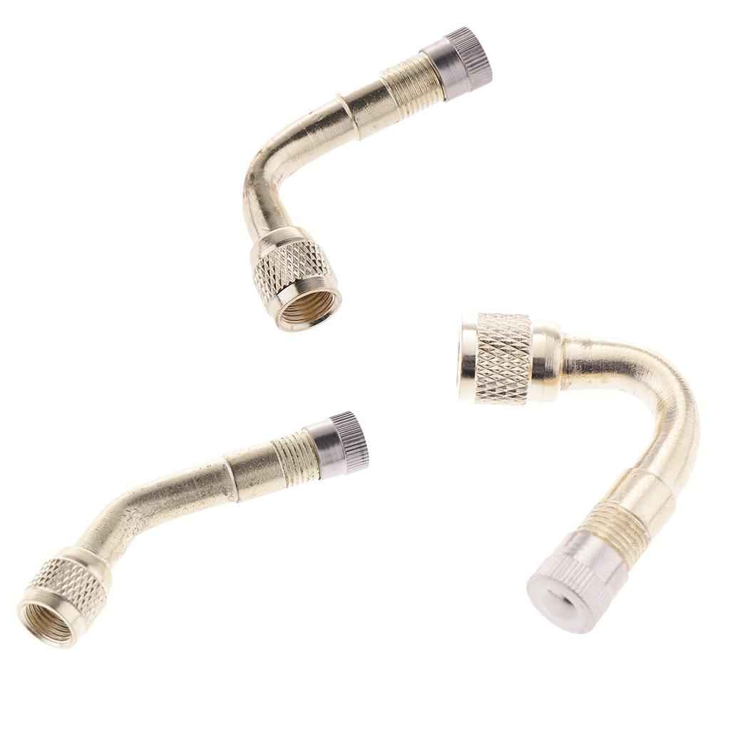 Angled Wheel Tire Tyre Valve Adapter for Motorcycle Car 90 Degree