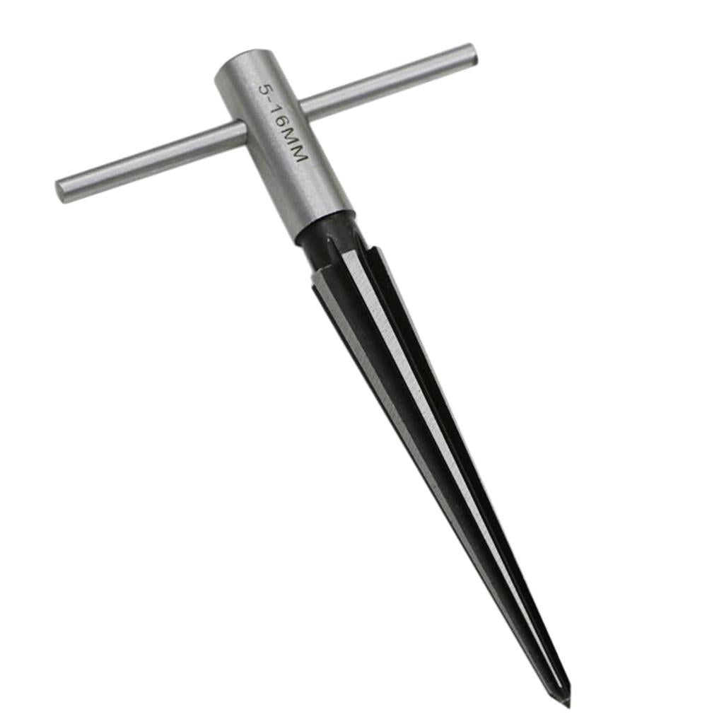 3xT Handle Taper Reamer Hand Held Tapered Hole Pipe Reaming Tool 5-16mm