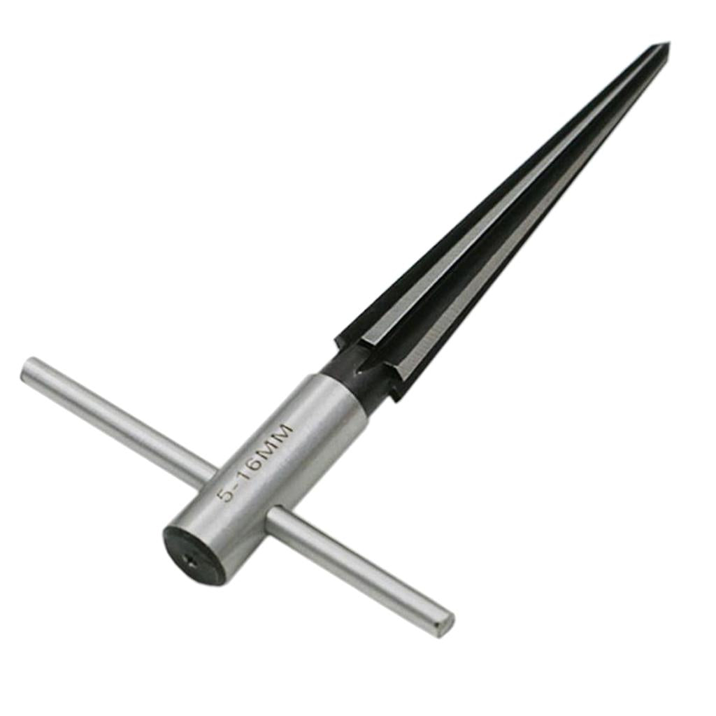 4xT Handle Taper Reamer Hand Held Tapered Hole Pipe Reaming Tool 5-16mm