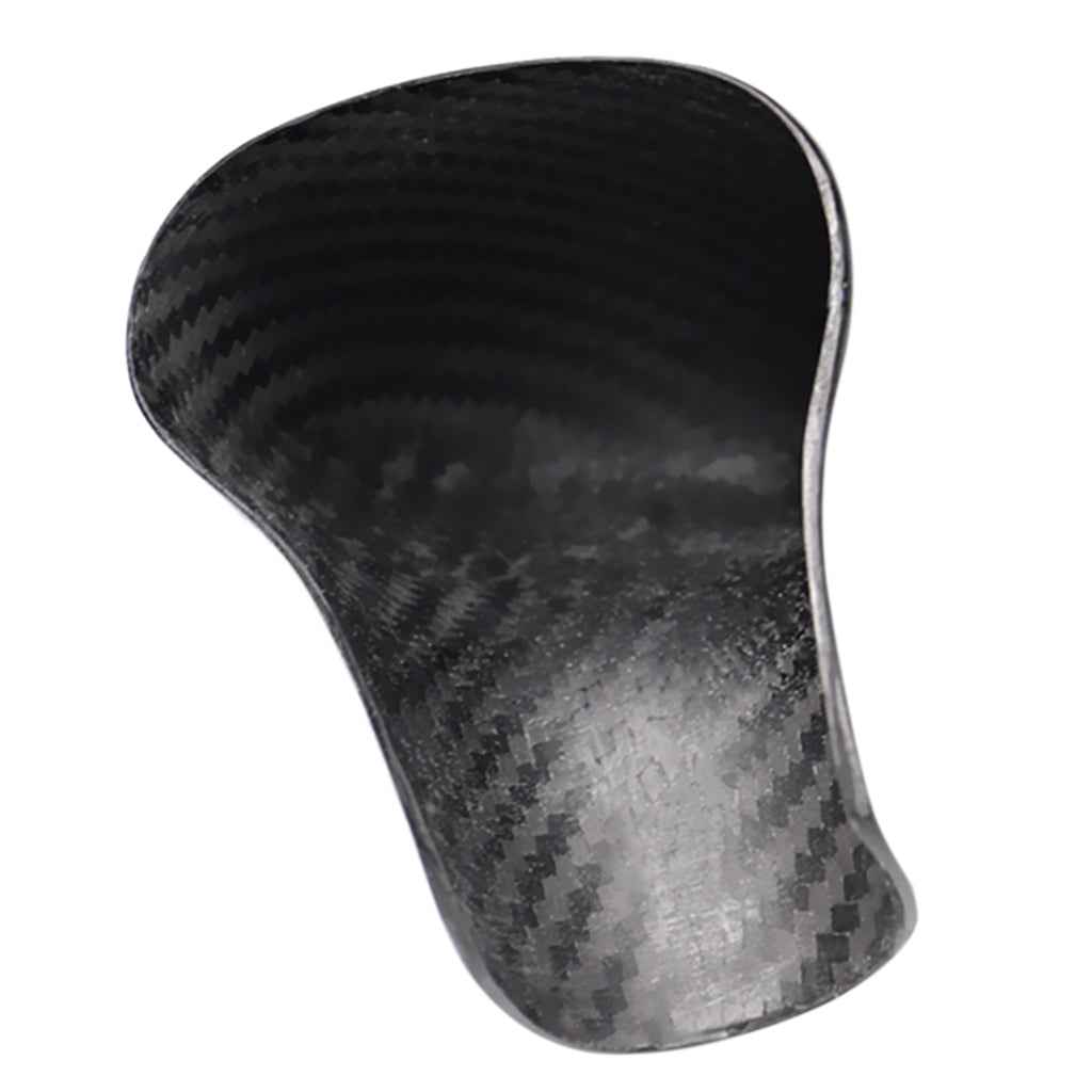 Black Durable Real Carbon Fiber Shift Shifter Knob Inner Diameter Set Car Universal Fits For Audi A4/A5/A6/A7/S7/Q5/Q7