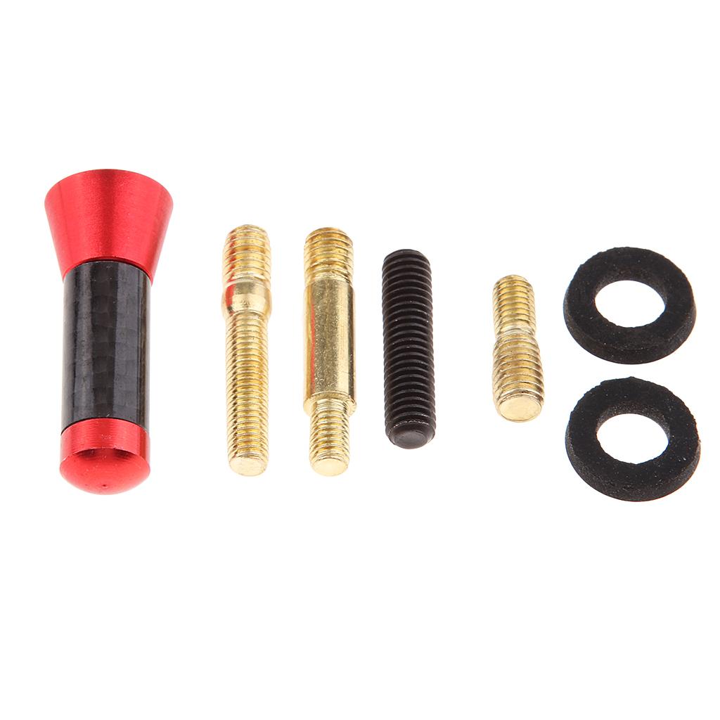 3xCar Radio Stubby Signal Antenna Aerial Roof AM FM Booster Mast Red