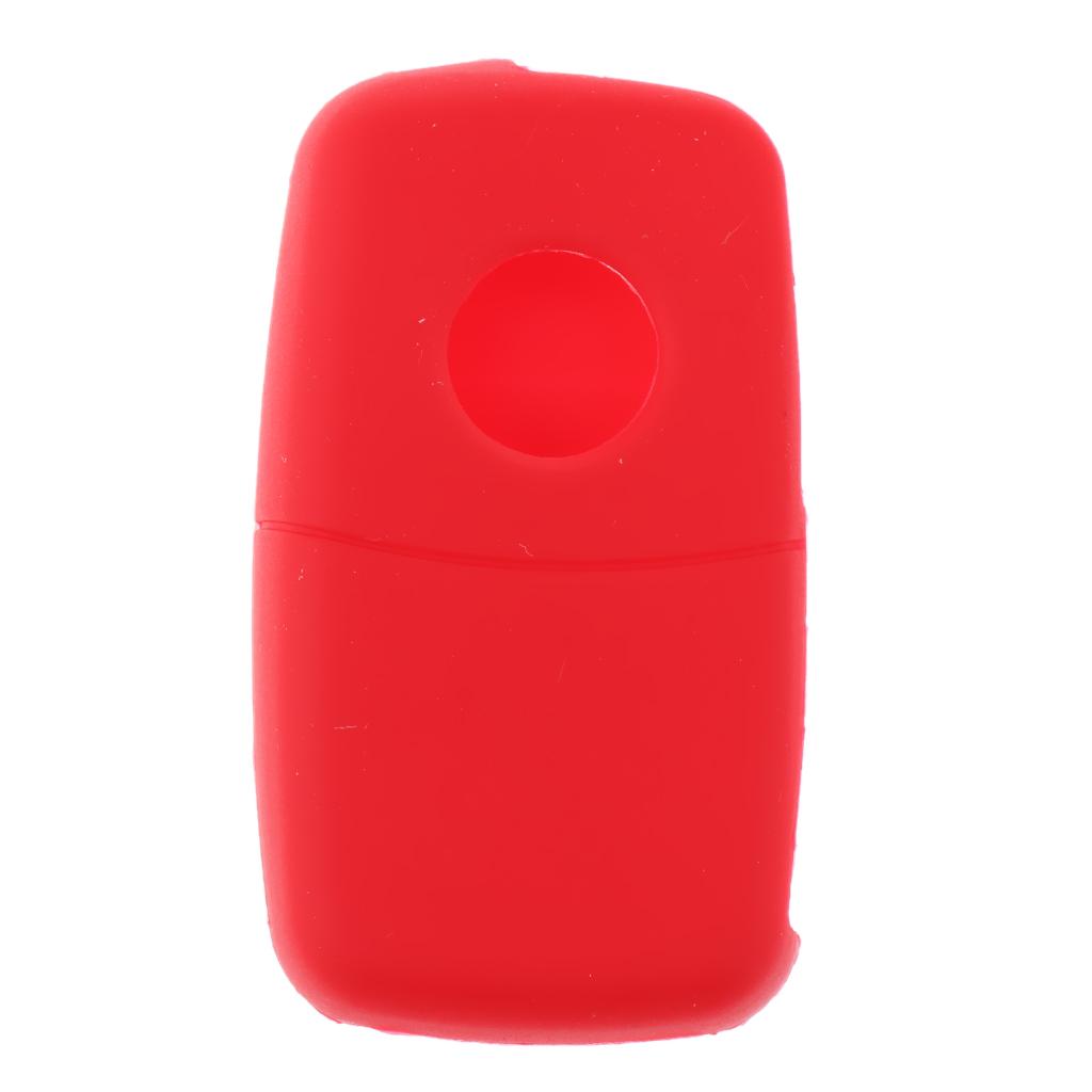 3xSilicone Cover For VW Skoda Seat Remote Key Fob Case Entry 3 Button Red