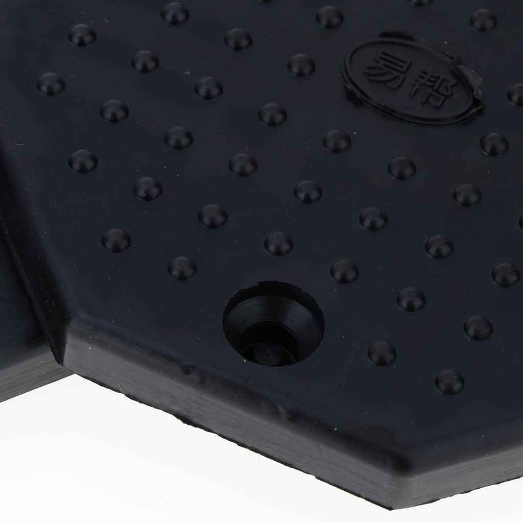 4PCS Heavy Duty Rubber Car Lift Arm Pads Equipment Kit Black Octagon