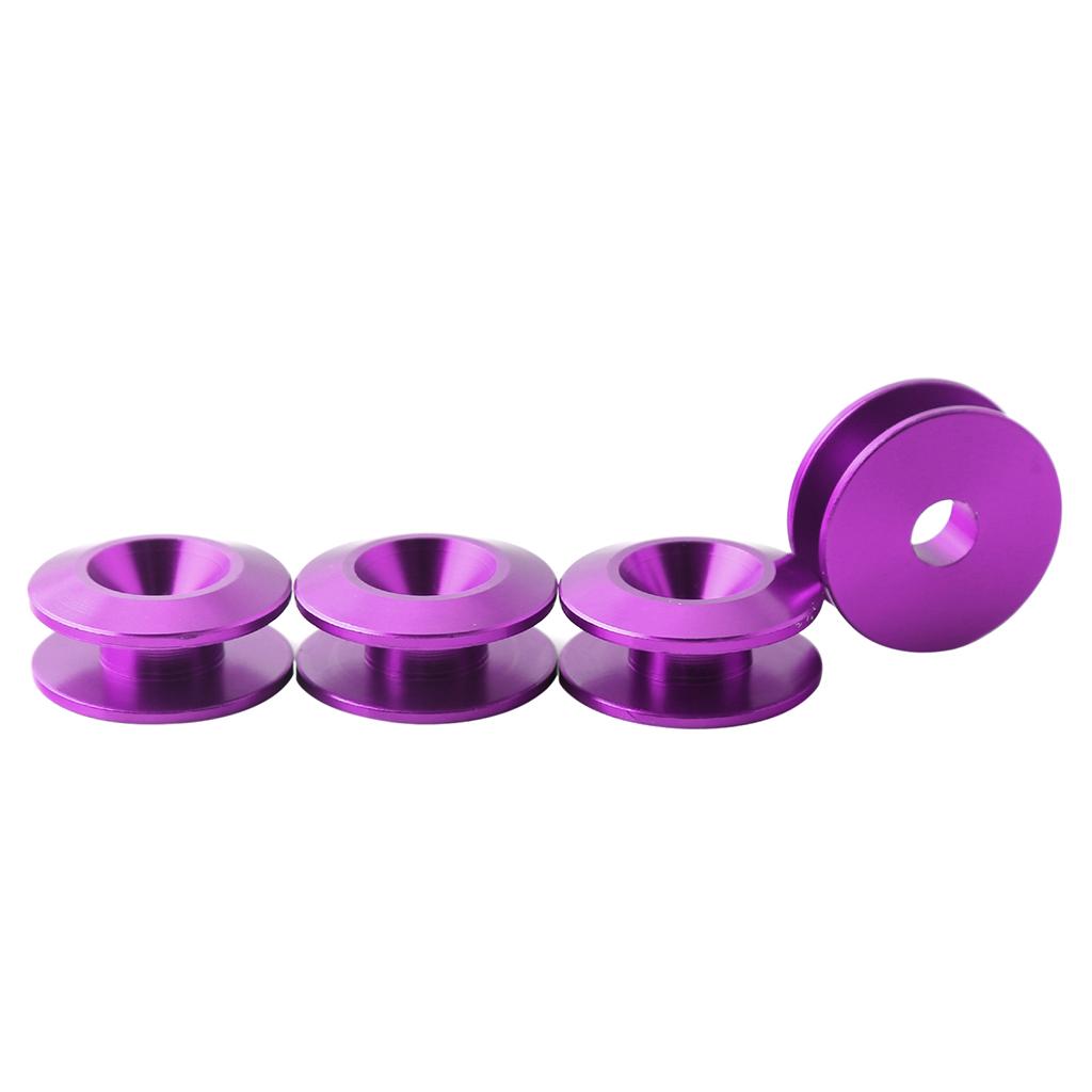 3xQuick Release Fasteners For Car Bumpers Trunk Fender Hatch Lids Kit Purple