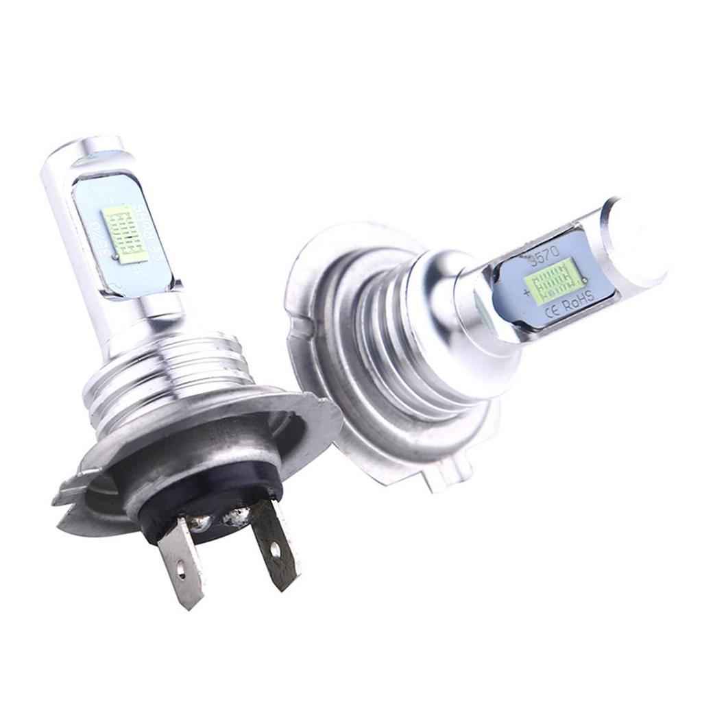 2 Pieces H7 LED Headlights Bulb Kit High/Low Beam 35W 4000LM 8000K Ice Blue