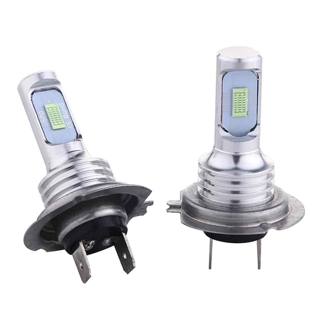 2 Pieces H7 LED Headlights Bulb Kit High/Low Beam 35W 4000LM 8000K Ice Blue