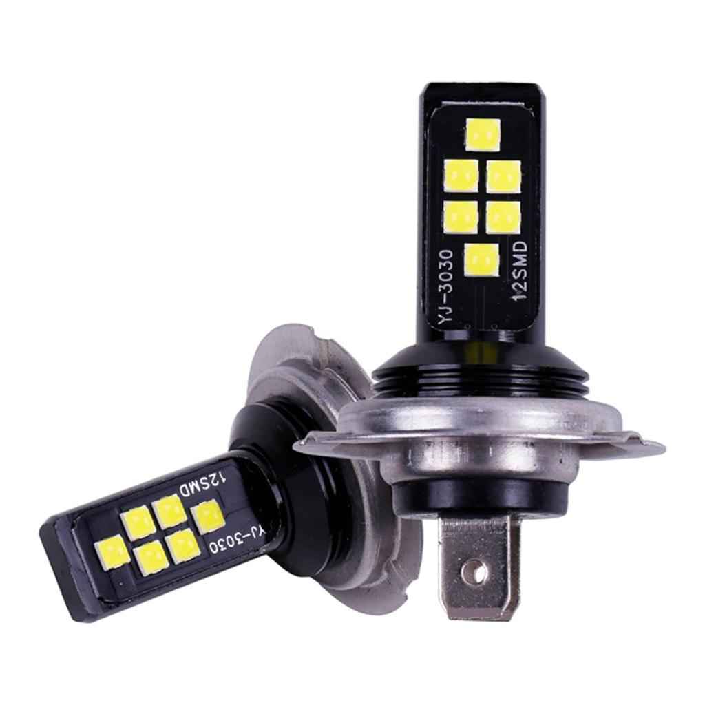 Univeral 2XWhite H7-60W-3030-12SMD LED Bulb HighPower Super Bright Car Light