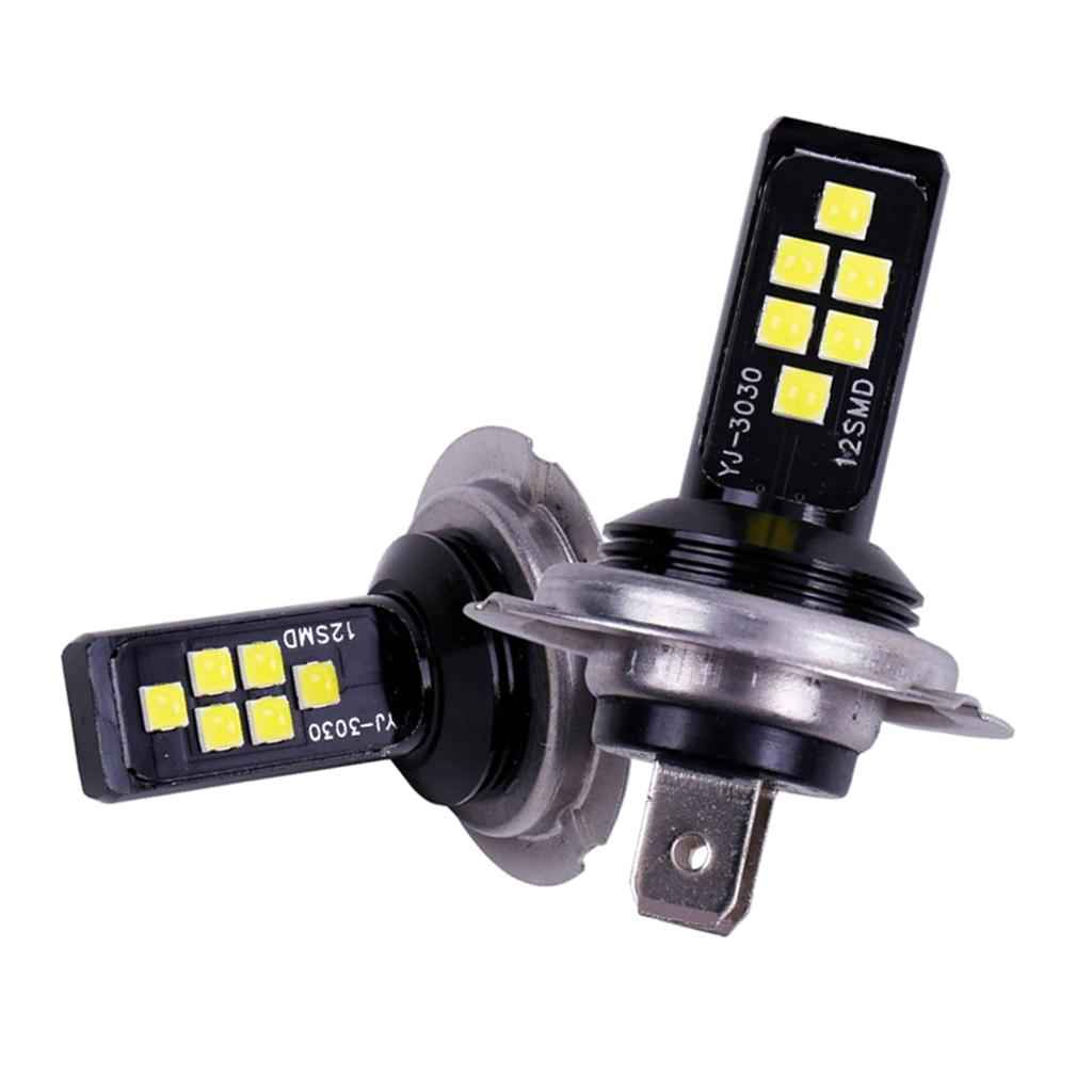 Univeral 2XWhite H7-60W-3030-12SMD LED Bulb HighPower Super Bright Car Light