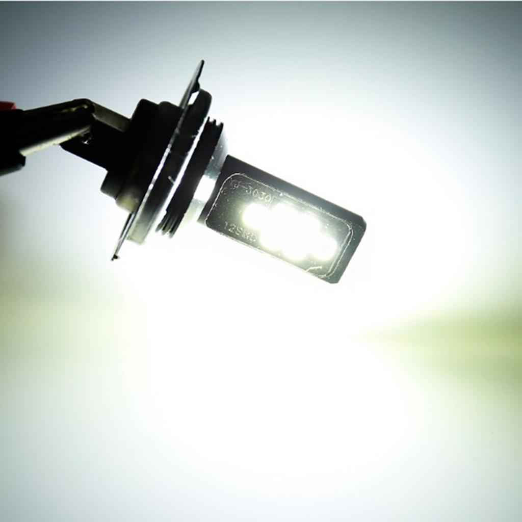 Univeral 2XWhite H7-60W-3030-12SMD LED Bulb HighPower Super Bright Car Light