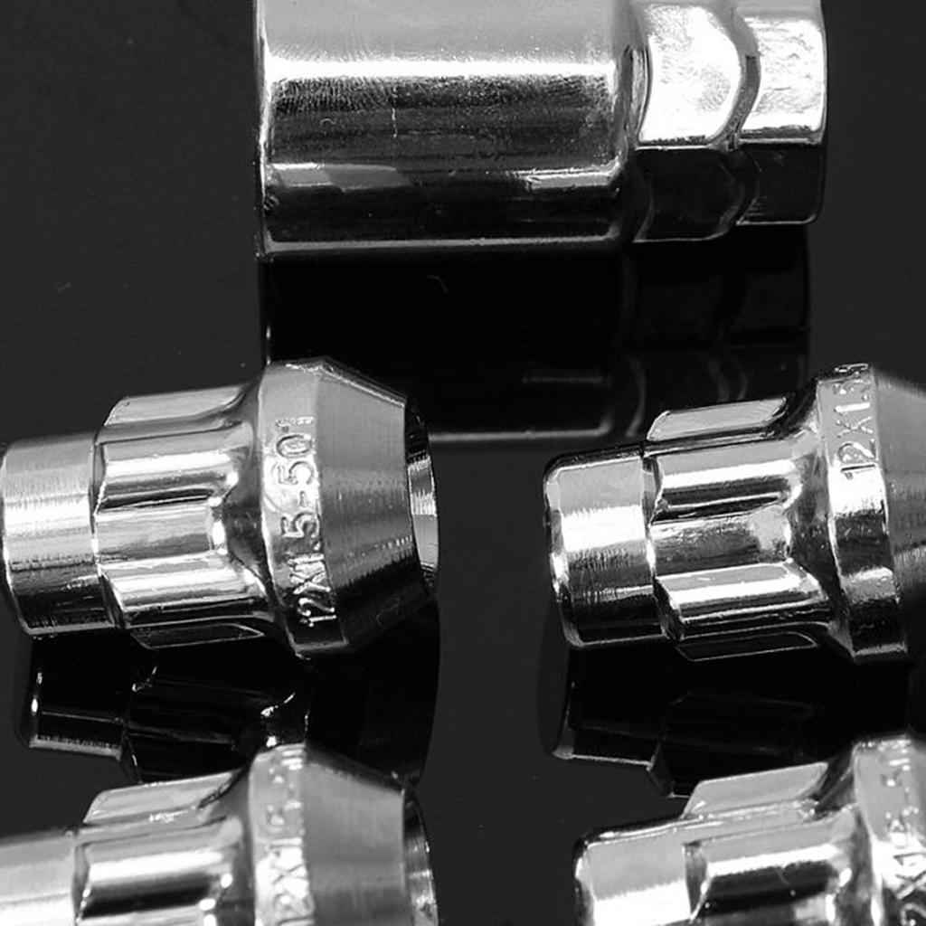 14x1.5mm Locking Alloy Wheel Lock Bolts 60Deg Tapered Security Nuts with Key