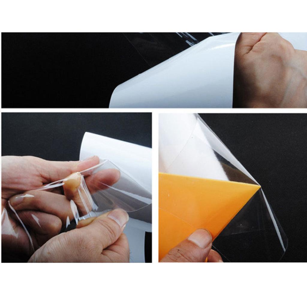 4xCar Door Panel Plate Paint Protection Films PVC Sticker Protector 15x100cm