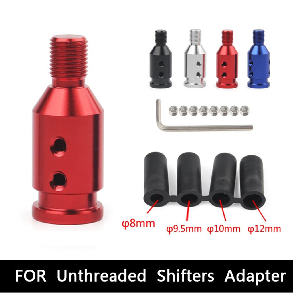 3xAluminum Shift Knob Adapter for BMW/Mini Non Threaded Shifters 10x1.5mm Red