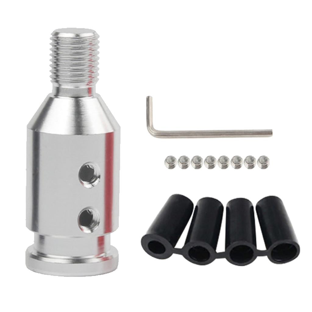 4xShift Knob Adapter for BMW/Mini Non Threaded Shifters 10x1.5mm Silver