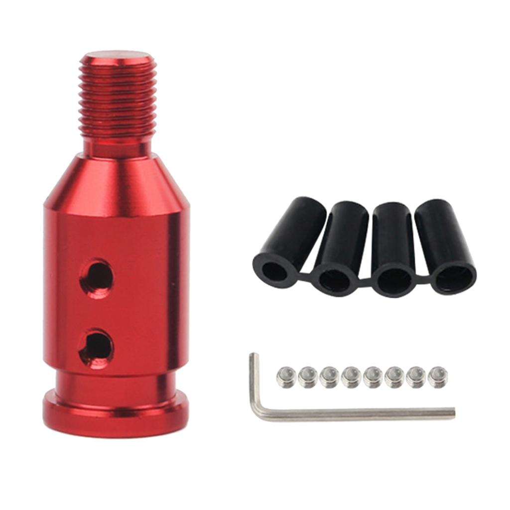 2xAluminum Shift Knob Adapter for BMW/Mini Non Threaded Shifters 12x1.25mm Red