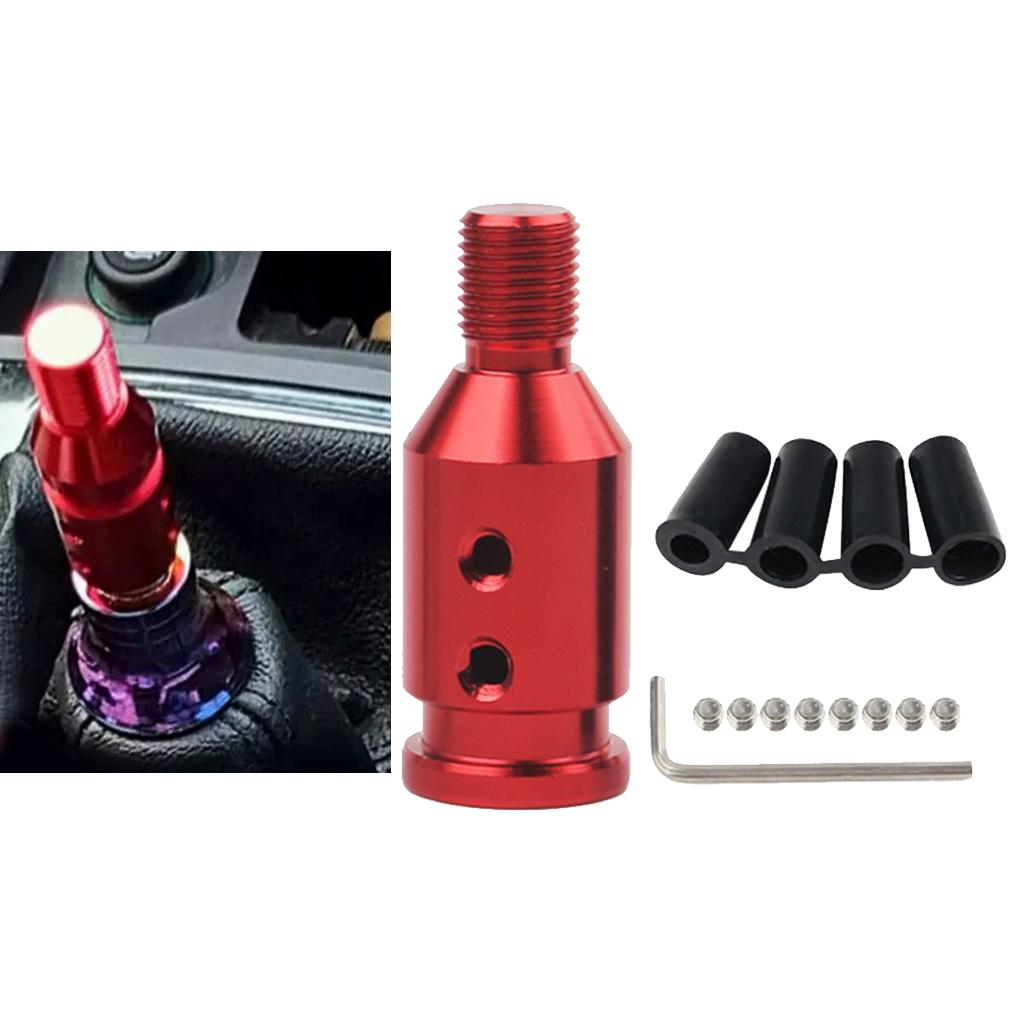 2xAluminum Shift Knob Adapter for BMW/Mini Non Threaded Shifters 12x1.25mm Red