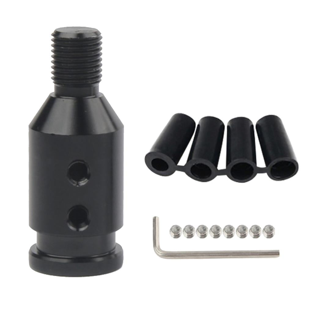 4xAluminum Shift Knob Adapter for BMW/Mini Non Threaded Shifters Black