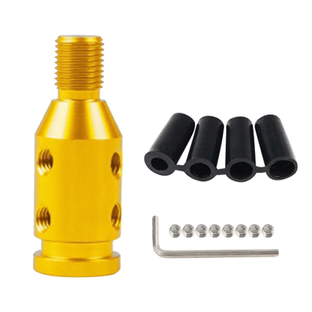 2xAluminum Shift Knob Adapter for BMW/Mini Non Threaded Shifters Golden