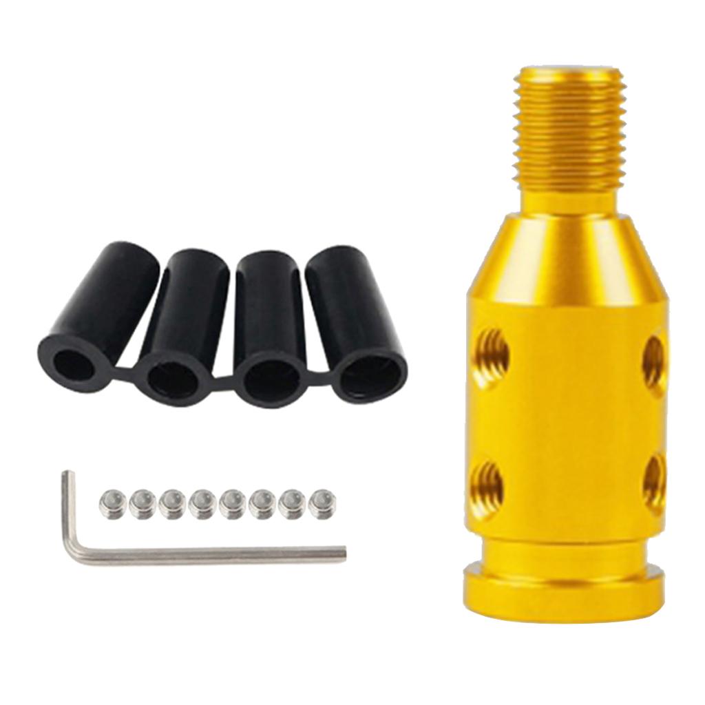 2xAluminum Shift Knob Adapter for BMW/Mini Non Threaded Shifters Golden