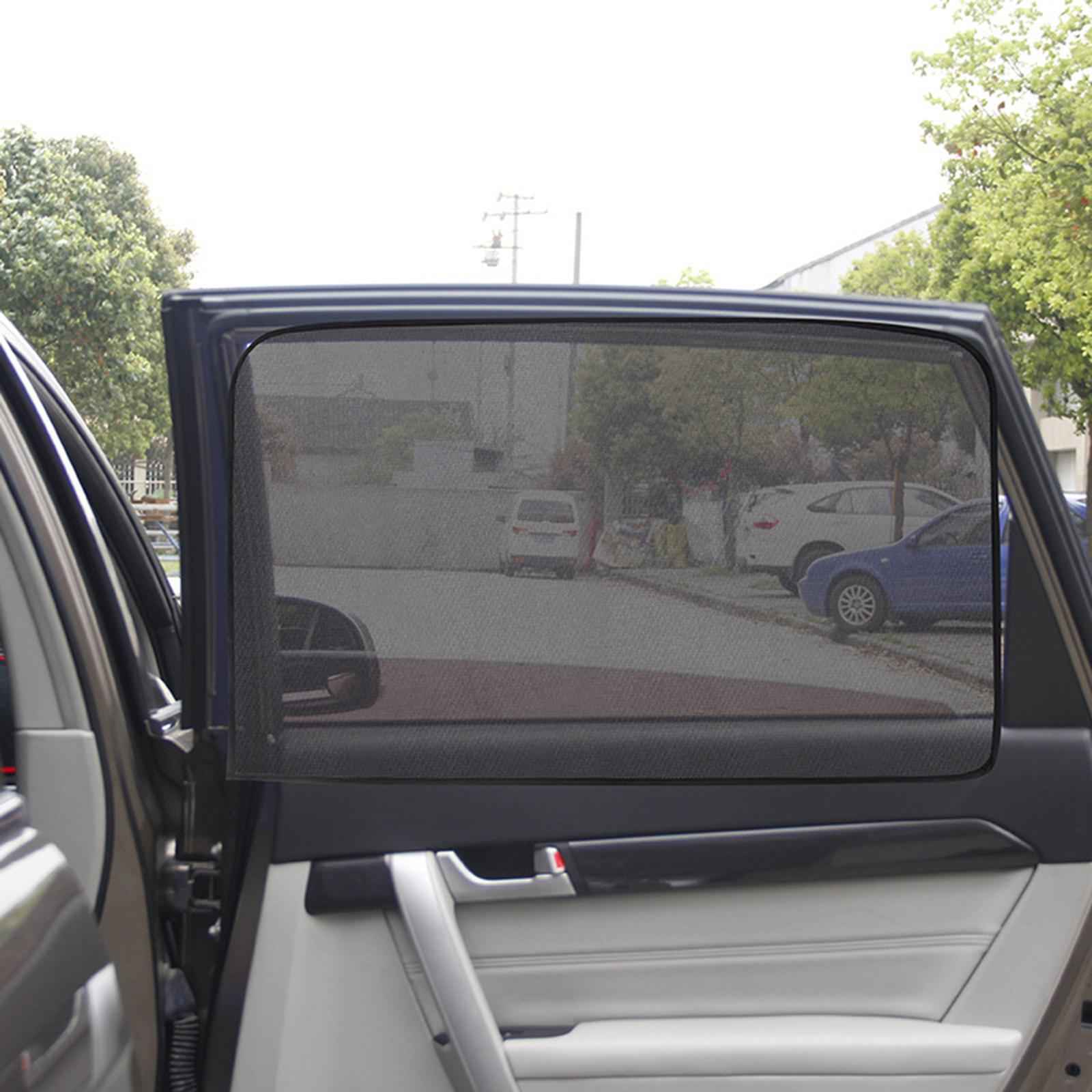 Car Magnetic Side Window Sunshade Premium Retractable Rear Thicker