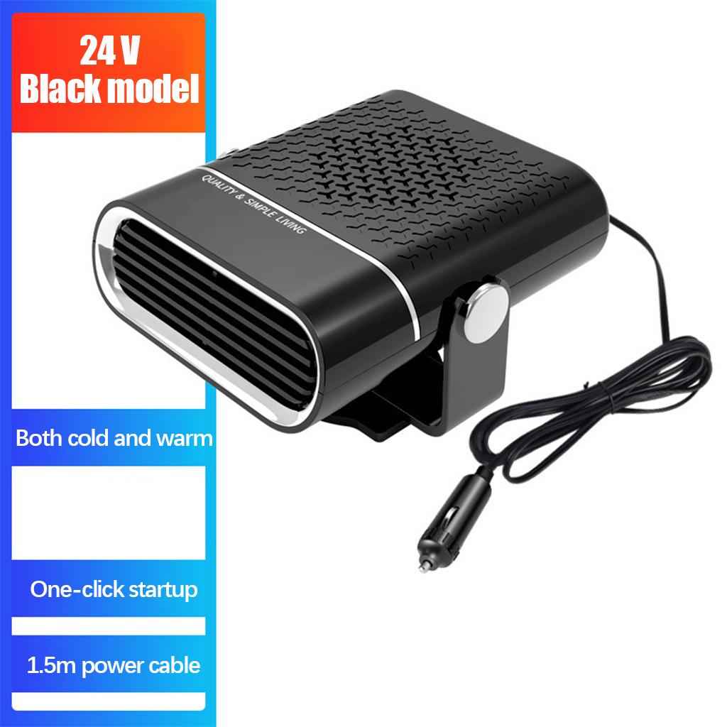 Car Heater Portable Electronic Auto Heater Fan 24V Black