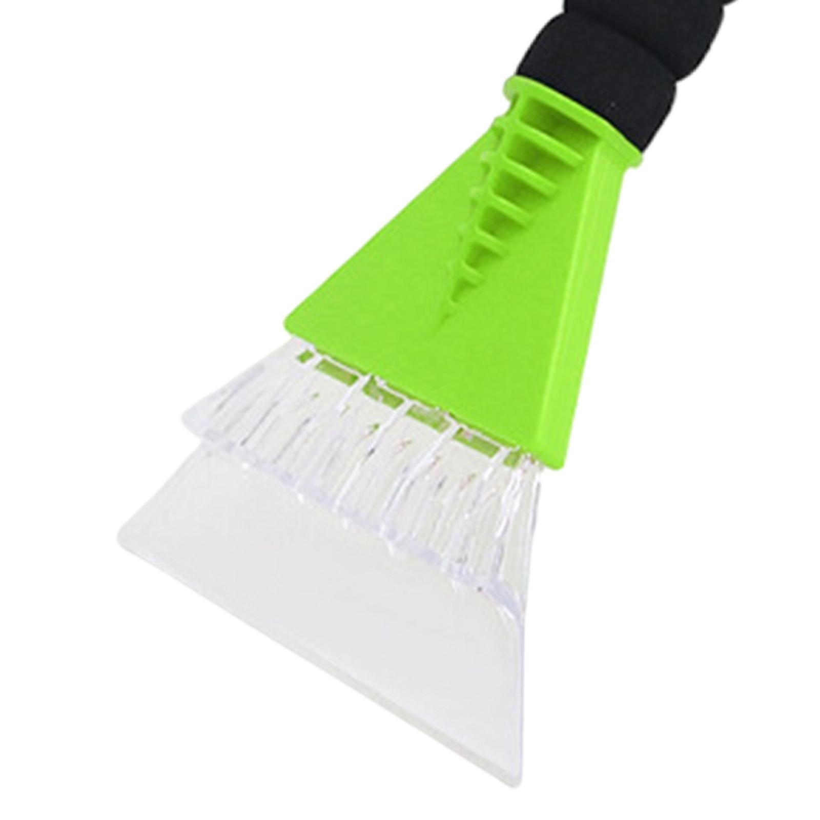 2xPortable Car Ice Scraper Frost Windshield Winter for SUV Bus Car Wash Green