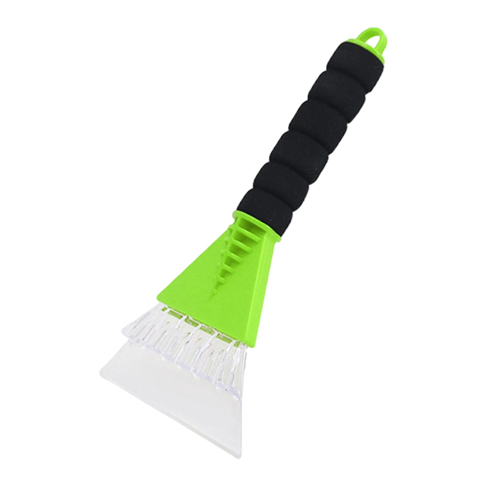 2xPortable Car Ice Scraper Frost Windshield Winter for SUV Bus Car Wash Green