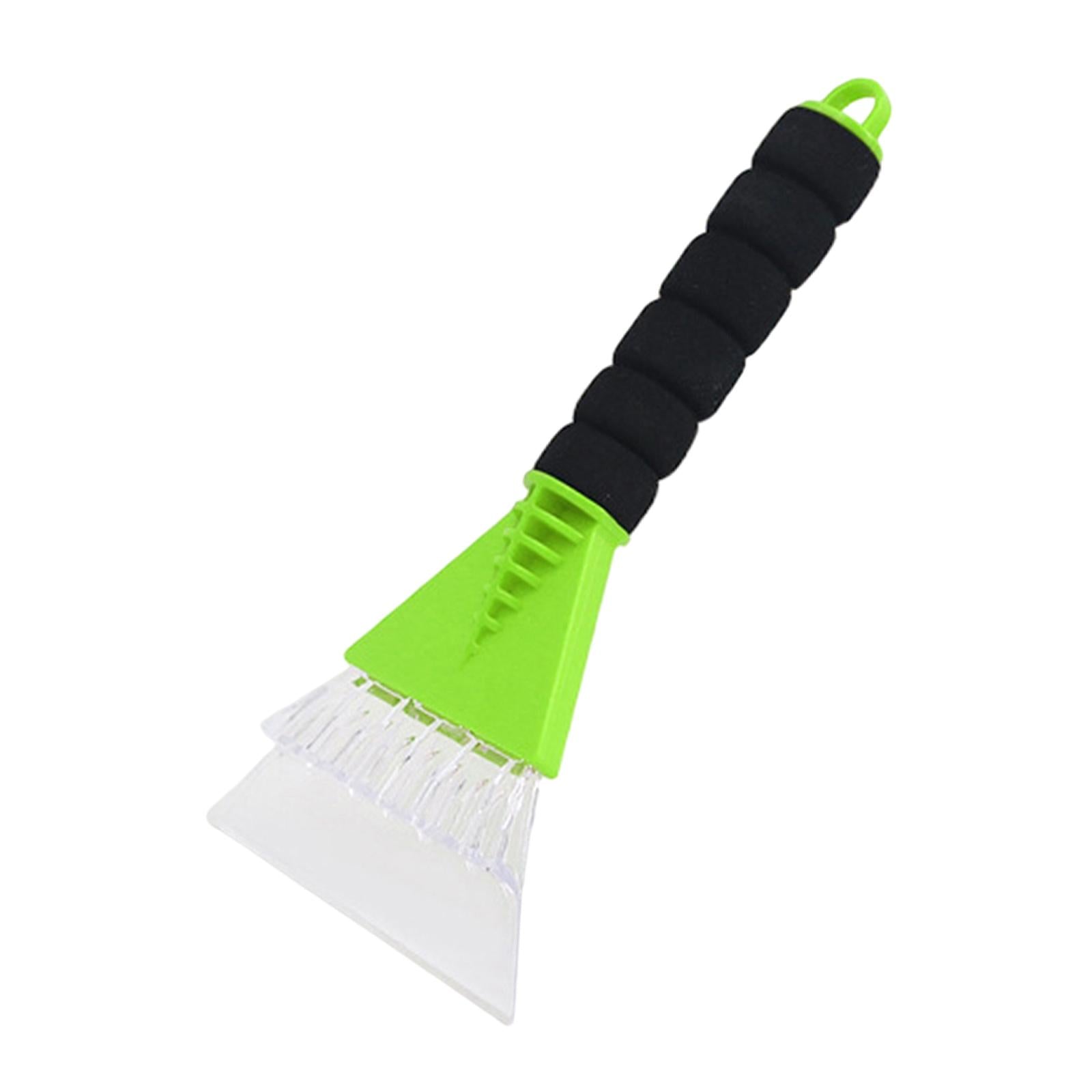 2xPortable Car Ice Scraper Frost Windshield Winter for SUV Bus Car Wash Green