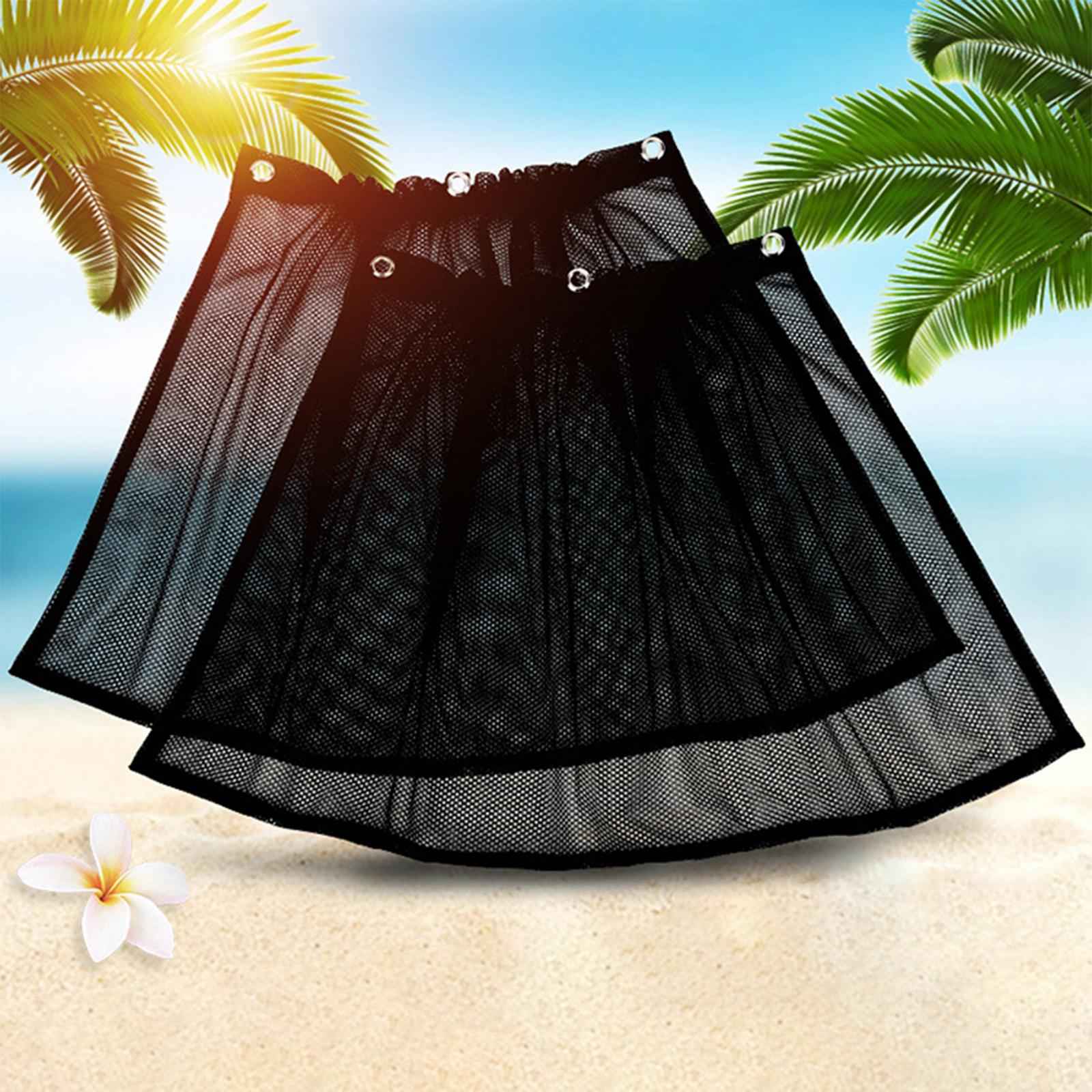 2x Side Window Car Sun Shade Curtain UV Rays Protection for Car Window